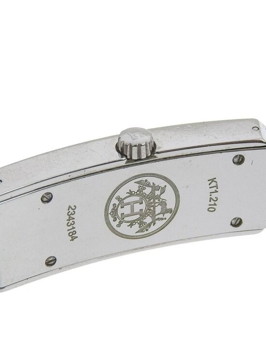 HERMES Kelly 2 Watches KT1.210 WhiteDial Stainless Steel Quartz Analog dis... main image 12